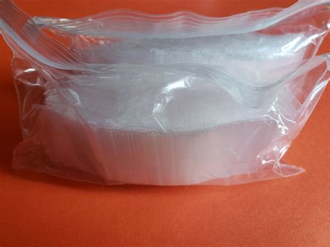 Clear Reclosable Mini Zip Seal Plastic Bags Mil Small X Top