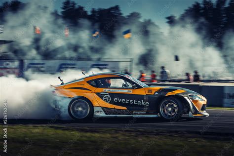 Toyota Supra A90 in drift Stock Photo | Adobe Stock