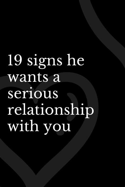 19 Signs He Wants A Serious Relationship With You Artofit