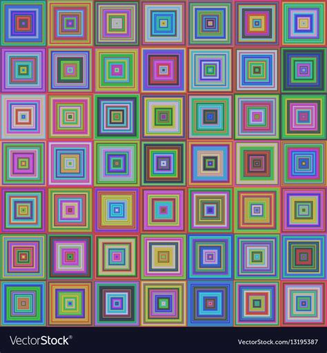 Colorful square pattern mosaic background design Vector Image