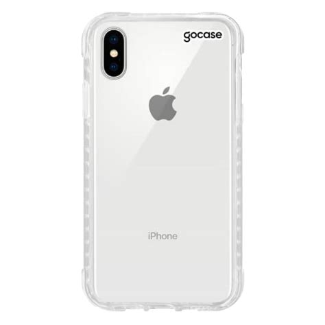 Capa Capinha Gocase Anti Impacto Slim Para Iphone X Xs Clear Logo