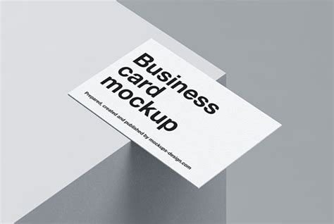 Clean and minimal business cards mockup - Mockups Design