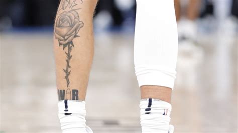 Denver Nuggets Forward Aaron Gordon 50 Detailed View Of His Tattoo On