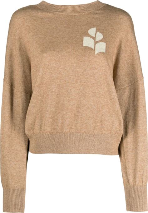 MARANT ÉTOILE Marisans intarsia logo jumper ShopStyle Knitwear