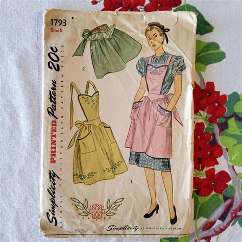 40s Apron Pattern Etsy