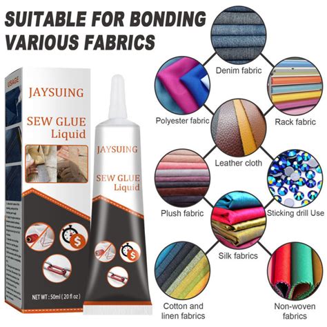 Flewwer 现货批发 Liquid Glue Instant Fabric Leather Fast Drying Glue Ultra Stick Sew Glue Kit Secure