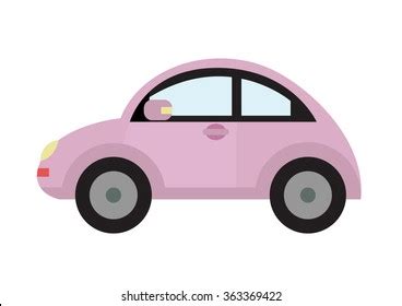 Little Pink Car Cartoon Vector Stock Vector (Royalty Free) 363369422 | Shutterstock