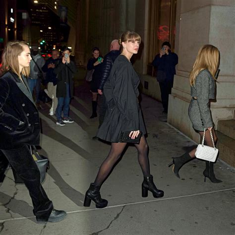 Taylor Swift Rocks Little Black Dress With Brittany Mahomes in NYC | Us ...