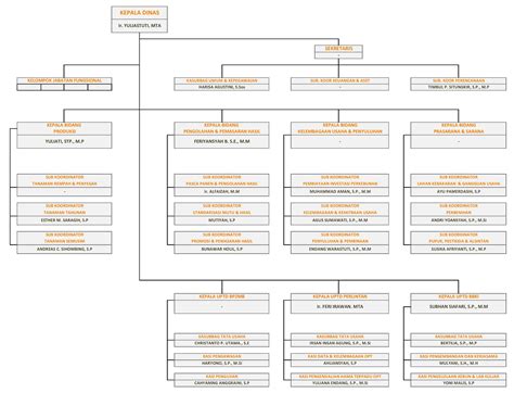 Struktur Organisasi DINAS PERKEBUNAN PROVINSI LAMPUNG