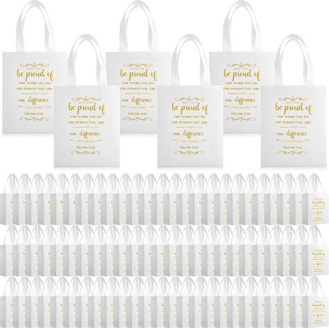 Amazon Paterr 100 Pcs Employee Appreciation Gift Bags 10 X 8 X 4