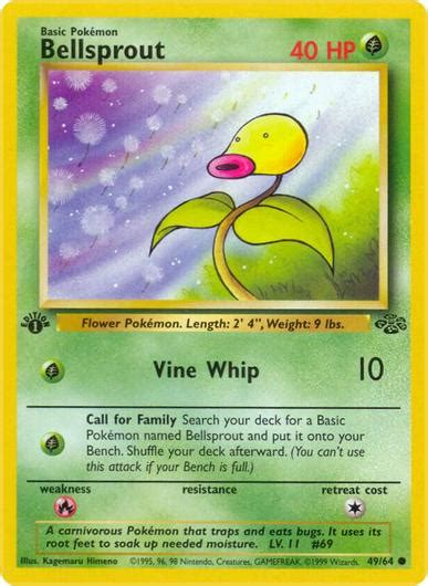 Bellsprout 1st Edition PSA 10 Pokemon Jungle