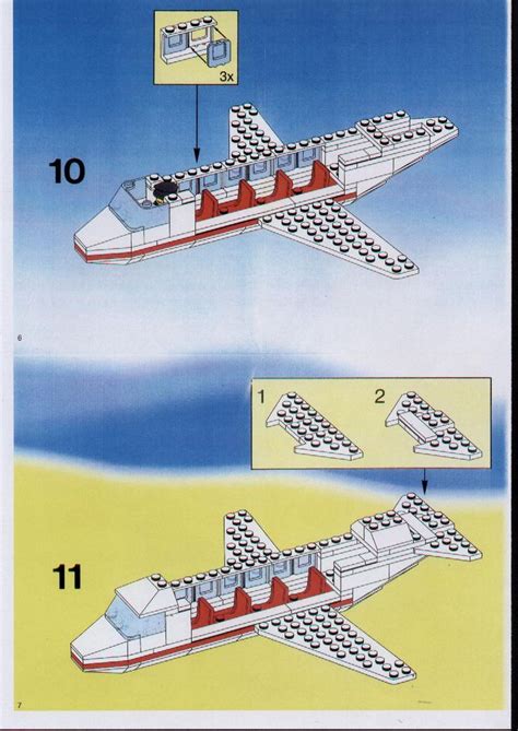 LEGO Aircraft Instructions 1774, City | Custom lego, Lego instructions ...