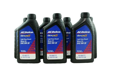 7x Ac Delco 30l Lm2 Duramax Diesel 0w 20 Dexos D Approved Oil 19370138