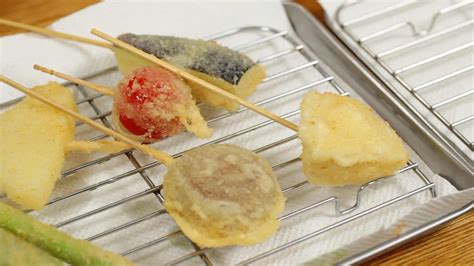 Kushikatsu Recipe (Deep-Fried Skewered Meat and Vegetables with Savory ...