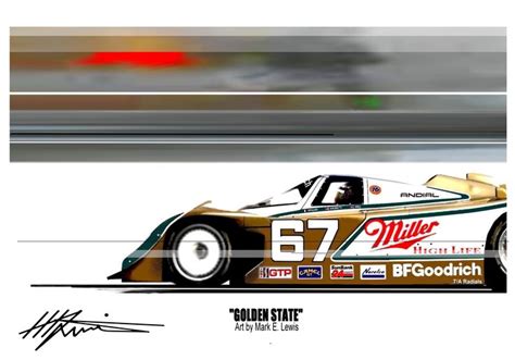 A Drawing Of A Race Car Driving Down The Track