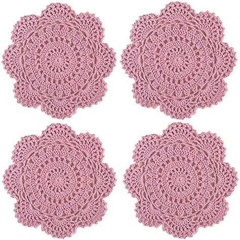 Amazon Moyishi Crochet Cotton Lace Table Placemats Doilies Pack