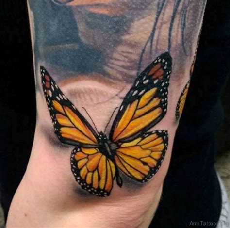 3d Yellow Butterfly Tattoo Werohmedia