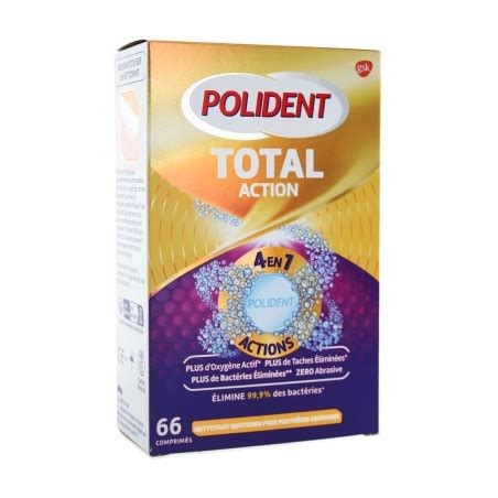 Polident Nettoyant Total Action Comprim S