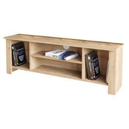 Pakketo Tv Stand Tserium Pakoworld Melamine Natural 120x30x45cm