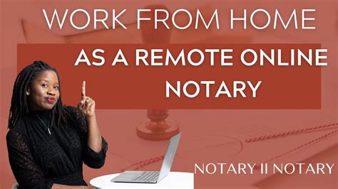 Work From HOME As A Remote Online Notary RON YouTube