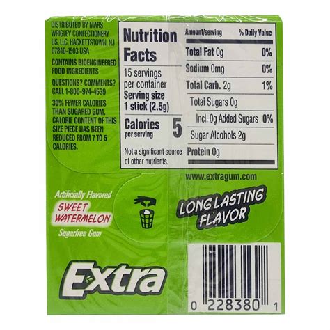 Wrigley S Extra Gum Sweet Watermelon Sugar Free Chewing Gum Pcs