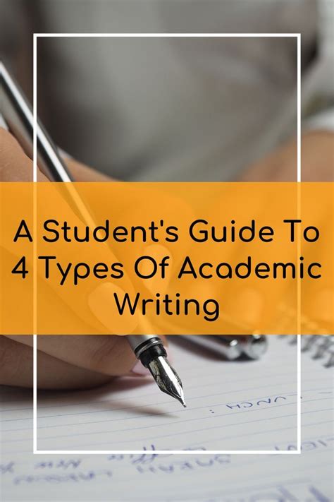 A Students Guide To 4 Types Of Academic Writing Academic Writing