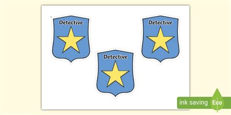 Detective Role Play Badge Teacher Made Twinkl