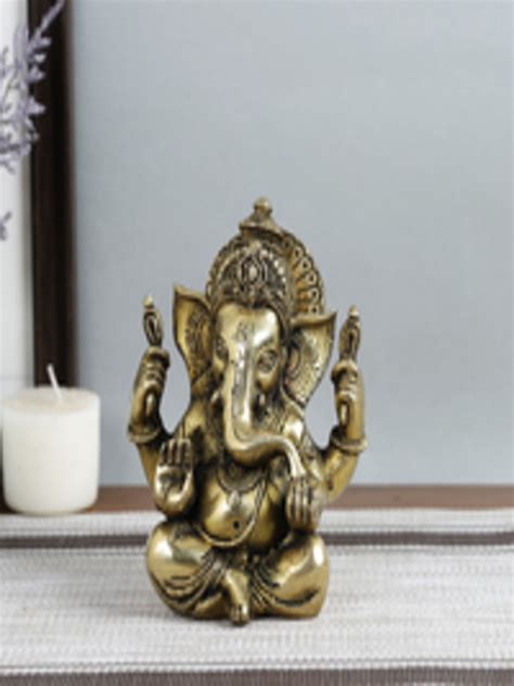 Buy Imli Street Gold Toned Lord Ganesha Idol Showpiece Showpieces For