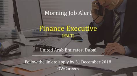 Finance Executive Job Is Available With PACT In United Arab Emirates