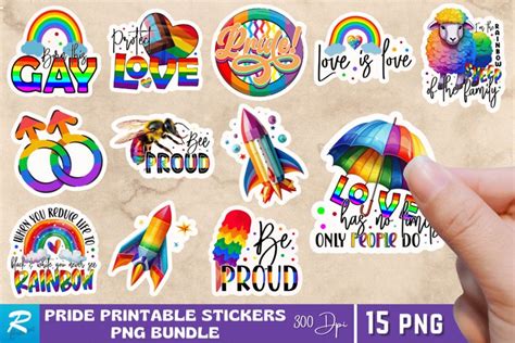 Pride Printable Stickers Bundle | Printable Sticker Bundle