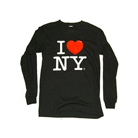 I Love Ny I Love Ny Long Sleeve T Shirt Black Size Adult X Large