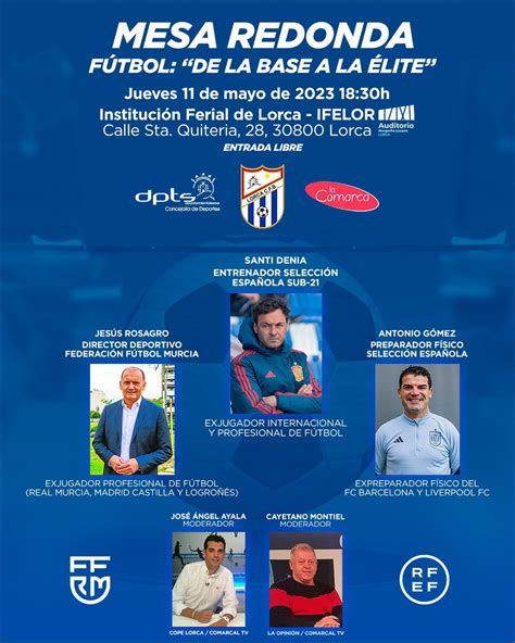 Lorca Club F Tbol Base On Twitter Mesa Redonda Este Pr Ximo