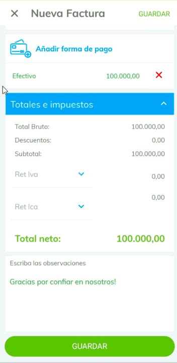 Elaborar Factura Electr Nica De Venta Desde La App M Vil Portal De