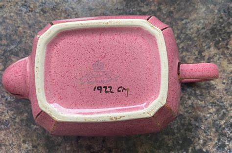 Vintage James Sadler 1922 Pink Cube Teapot Extremely Rare Etsy