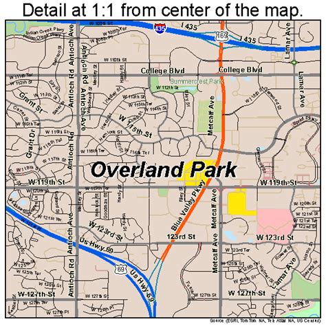 Map Overland Park Kansas - Lydie Romonda