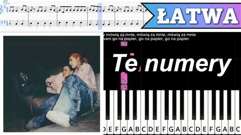 Te numery Young Leosia bambi ŁATWY PIANO TUTORIAL TEKST NUTY