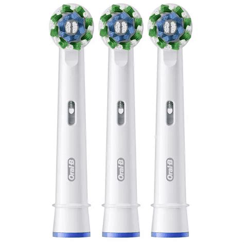 Oral B CrossAction Replacement Brush Heads 3 Ct Carded Pack Walmart