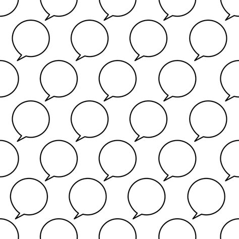 Speech Bubbles Seamless Pattern On White Background 12616151 Vector Art At Vecteezy