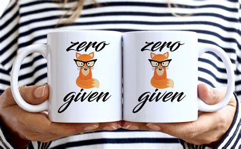 Amazon Retreez Funny Mug Zero Fox Given 11 Oz Ceramic Coffee