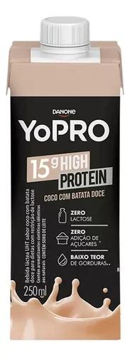 Yopro Danone 15g High Protein Coco Batata Doce 250ml Parcelamento