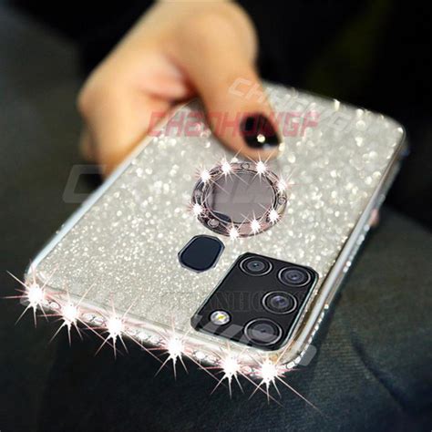 Buy For Samsung A21s Case Diamond Magnetic Ring Phone Cases For Samsung