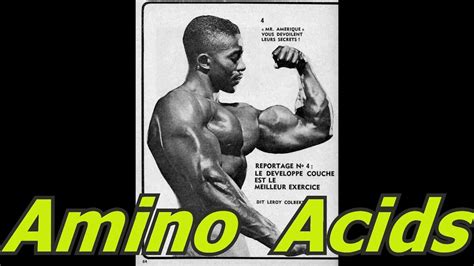 Amino Acids Bodybuilding Tips To Get Big Youtube