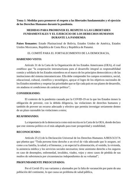 Pdf Tema 1 Medidas Para Promover El Respeto A Las Libertades