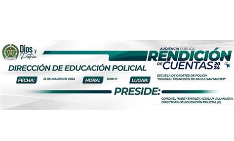 Audiencia Pública Rendición de Cuentas Dirección de Educación Policial