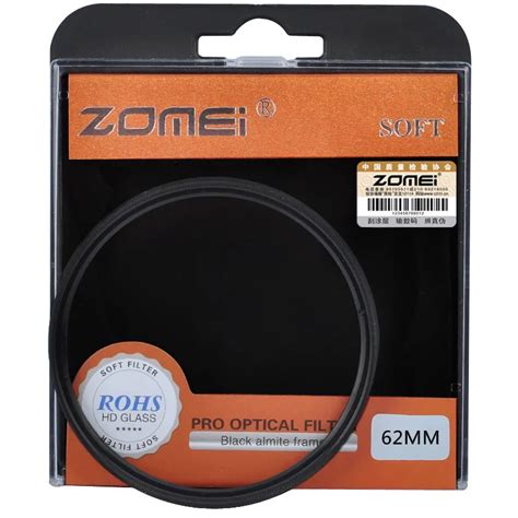 Zomei Filtro Circular SF De 62mm Difusor De Efecto De Enfoque Suave