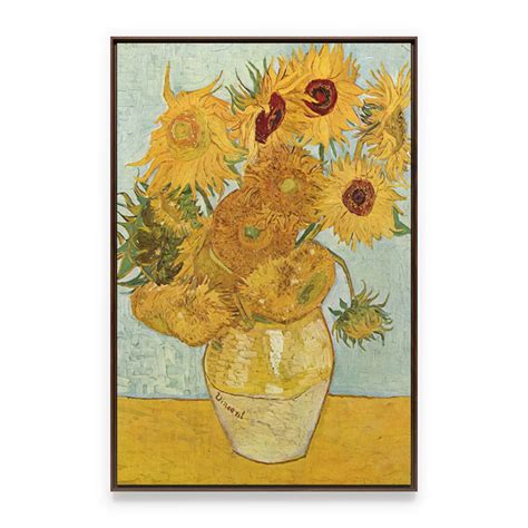 Quadro Van Gogh Doze Girassóis Numa Jarra Obra De Arte Releitura