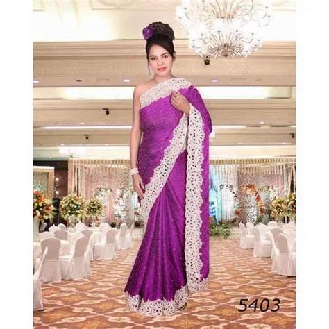 Designer Embroidery Saree At Rs Work Sarees In Surat Id