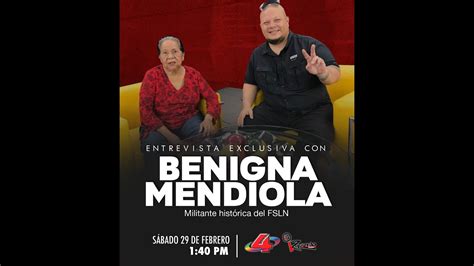 Izquierda Visión Entrevista Exclusiva Con La Compañera Benigna