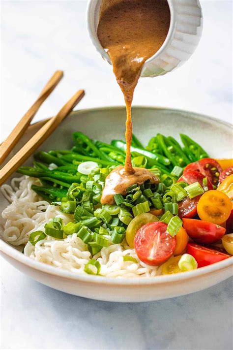 Shirataki Noodles Recipe Tossed With Creamy Paleo Peanut Sauce This