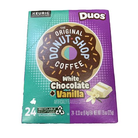 The Original Donut Shop Duos White Chocolate Vanilla Keurig Single